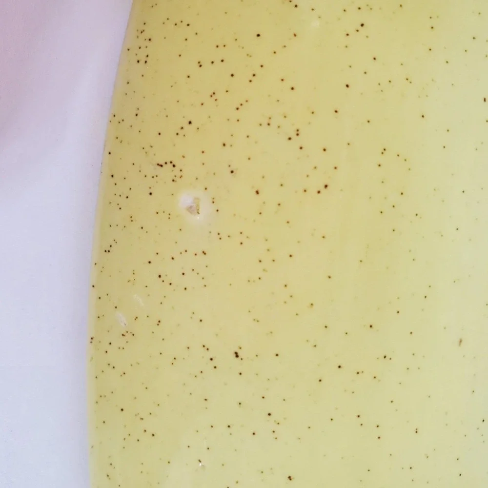 Taylor Smith Taylor‎ Retro Speckled Yellow Oval Serving Platter Dish Kitchenware